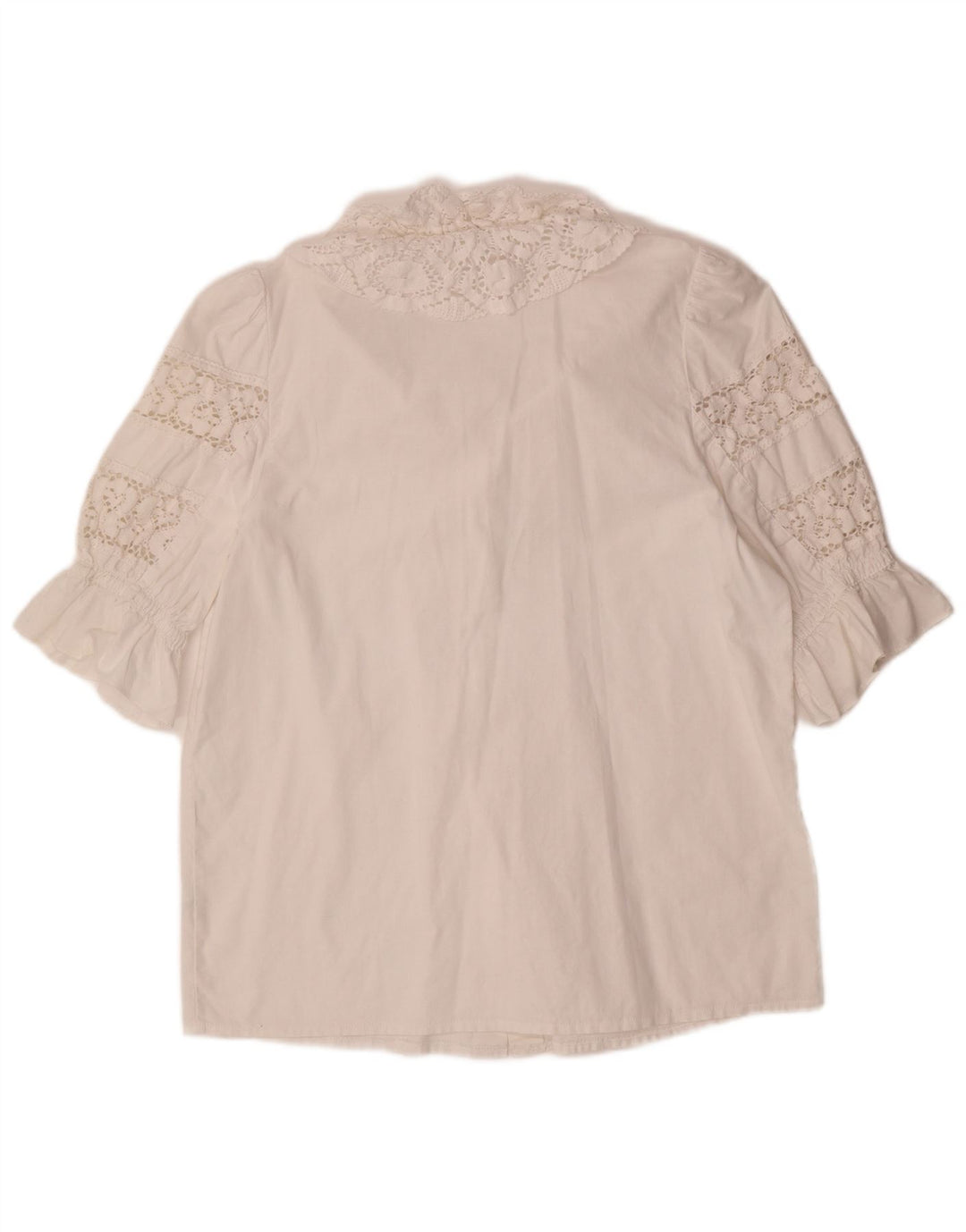 ALPHORN Damen Hemdbluse IT 40 Mittelweiß