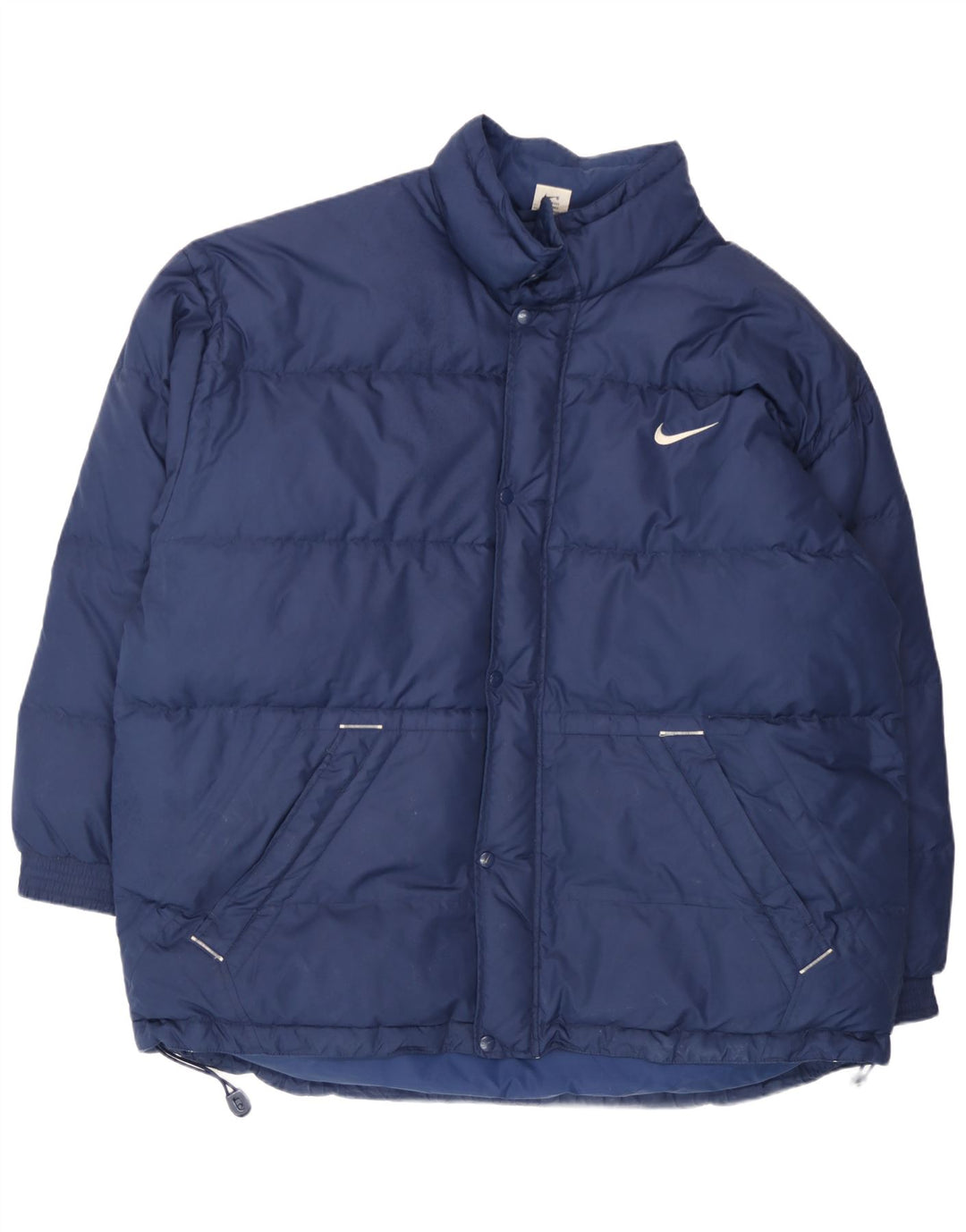 Nike Herren Wattierte Jacke UK 44 2XL Marineblau Polyester