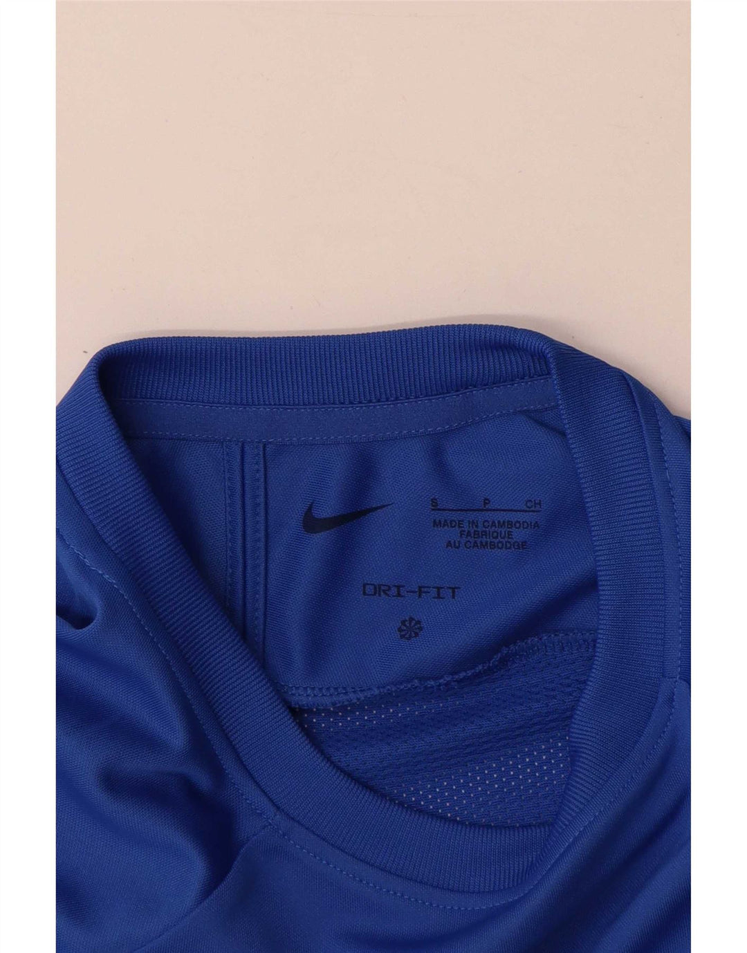 Nike Herren Dri Fit T-Shirt Top Small Blau Farbblock