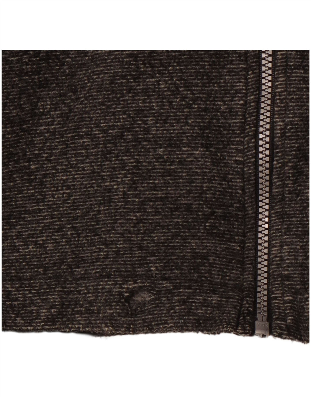 CHAMPION Herren-Fleecejacke mit Kapuze, UK 42, XL, graues Nadelstreifen-Polyester