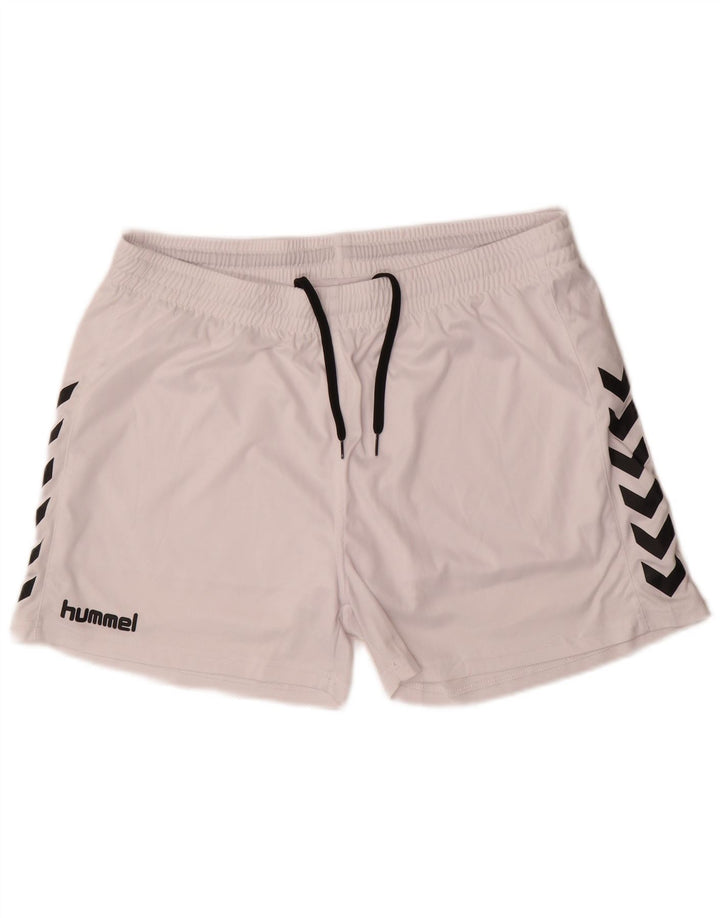 Hummel Herren Graphic Sport Shorts Large Weiß Polyester