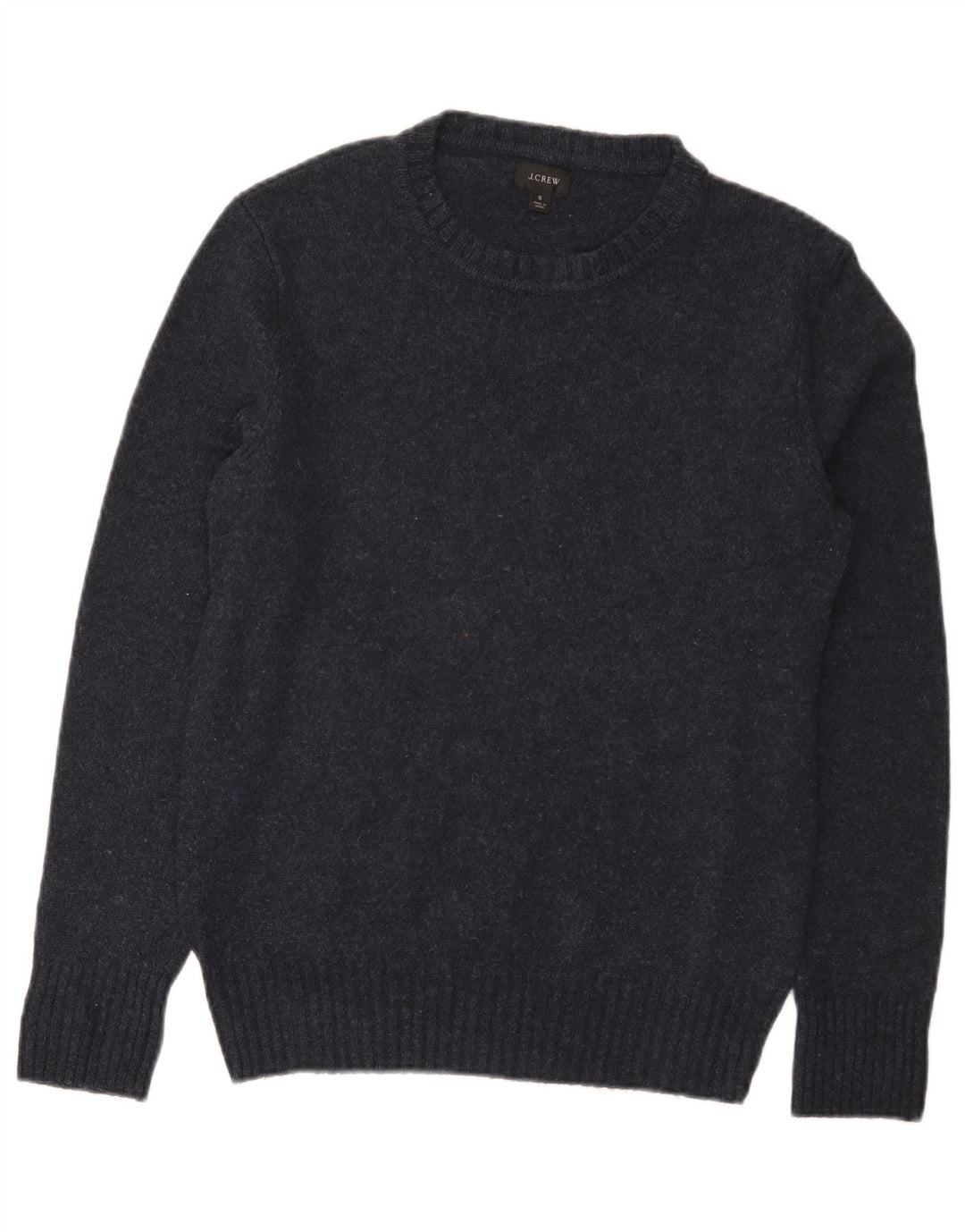 J. Crew Herren-Pullover mit normaler Passform und Kragen, Größe S, Marineblau meliert