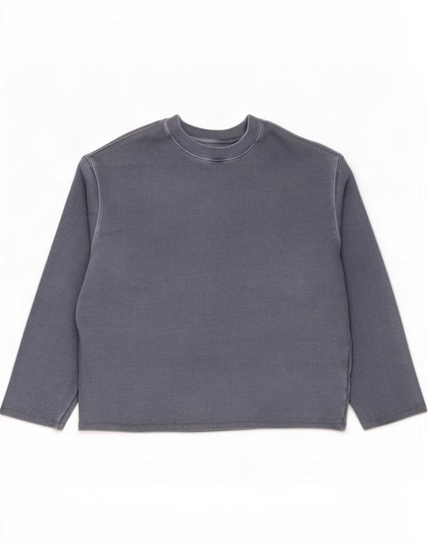 Marks & Spencer Damen Relaxed Fit Sweatshirt Pullover UK 14 Mittelblau