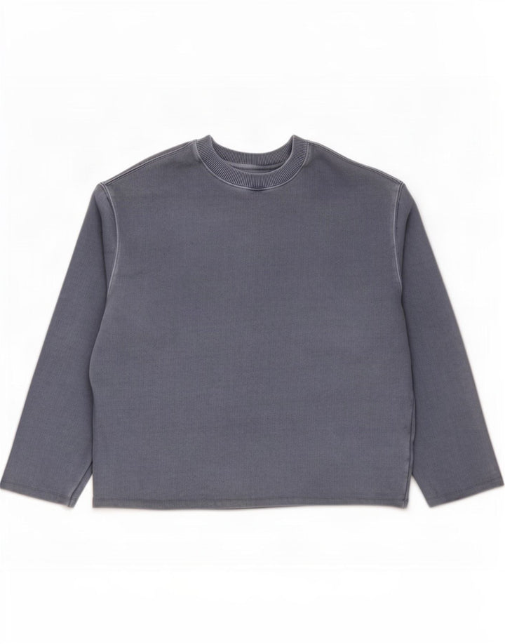 Marks & Spencer Damen Relaxed Fit Sweatshirt Pullover UK 14 Mittelblau