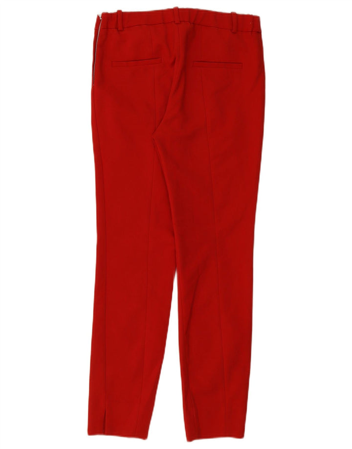 Schmale Freizeithose für Damen von Zara, Größe S, W26, L26, Rot