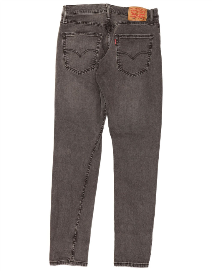 Levi's Herren 512 Slim Tapered Jeans W32 L32 Graue Baumwolle