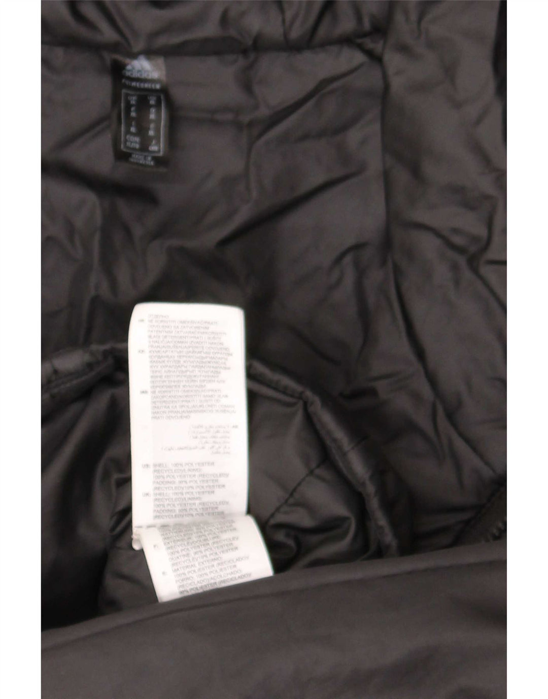 Adidas Herren Kapuzenjacke, gepolstert, UK 42, XL, Schwarz, Polyester