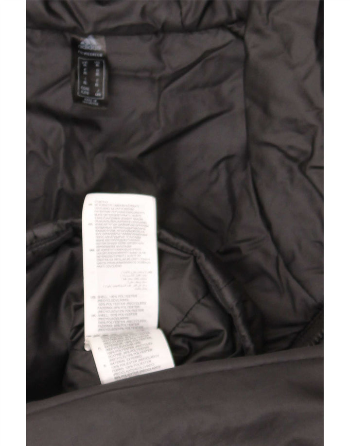 Adidas Herren Kapuzenjacke, gepolstert, UK 42, XL, Schwarz, Polyester