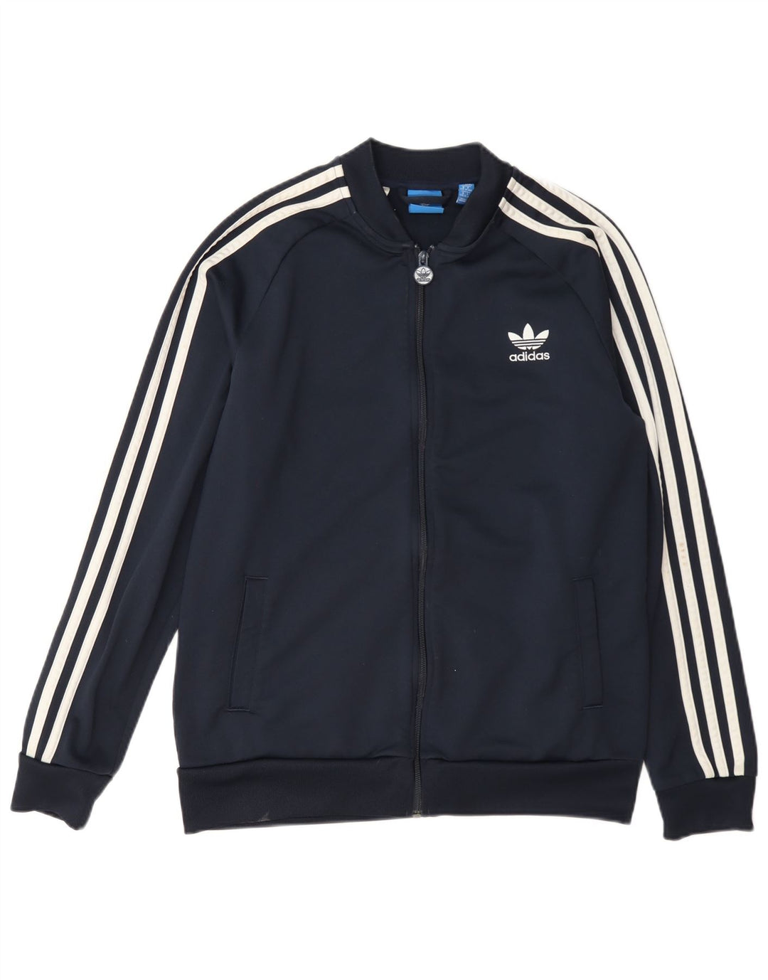 Adidas Jungen Trainingsanzug Top Jacke 15-16 Jahre Marineblau Polyester