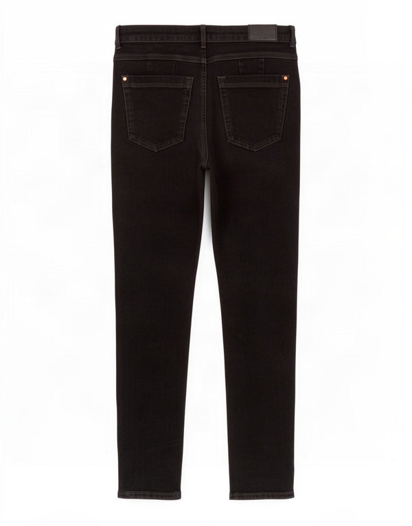 Marks & Spencer Damen Skinny Jeans UK 12 Medium W30 L26 Schwarze Baumwolle
