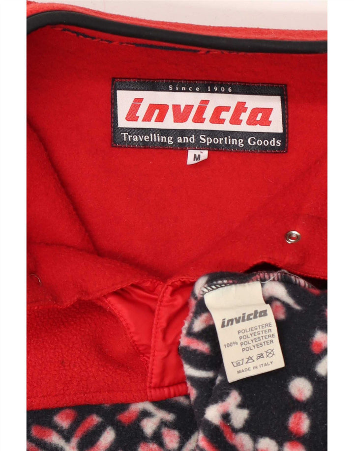 Invicta Herren-Fleecepullover mit Knopfkragen, mittelgroß, mehrfarbig, Blumenmuster