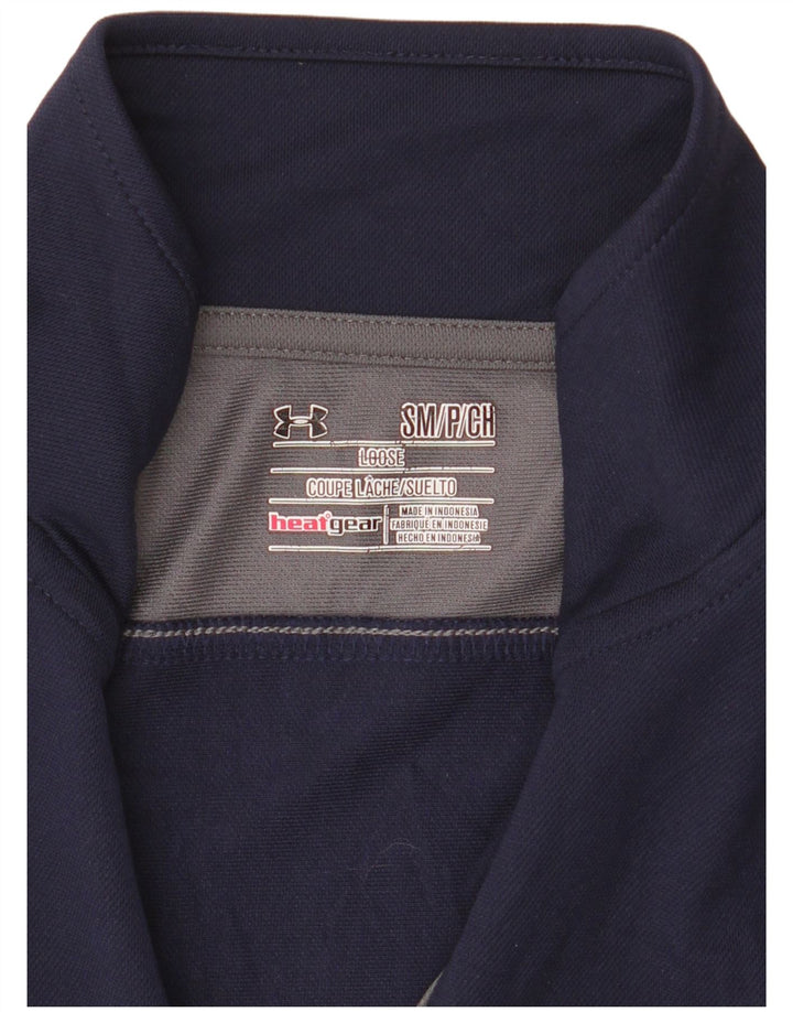 Under Armour Herren Heat Gear Trainingsanzug Top Jacke Small Marineblau