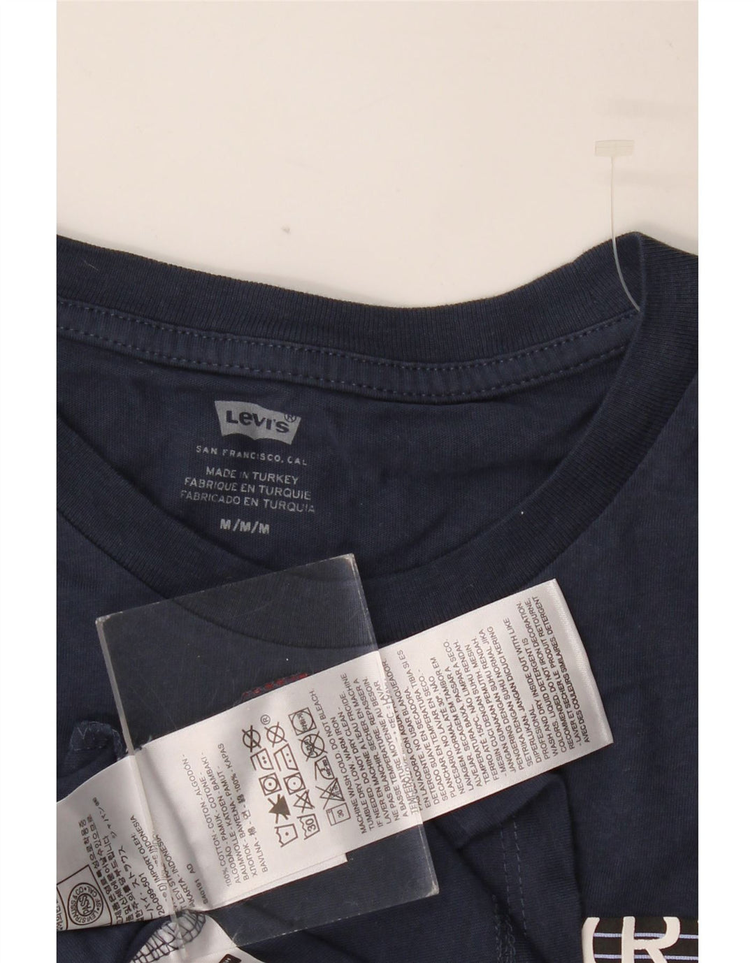 LEVI'S Herren-T-Shirt mit Grafik, mittelmarineblaue Baumwolle