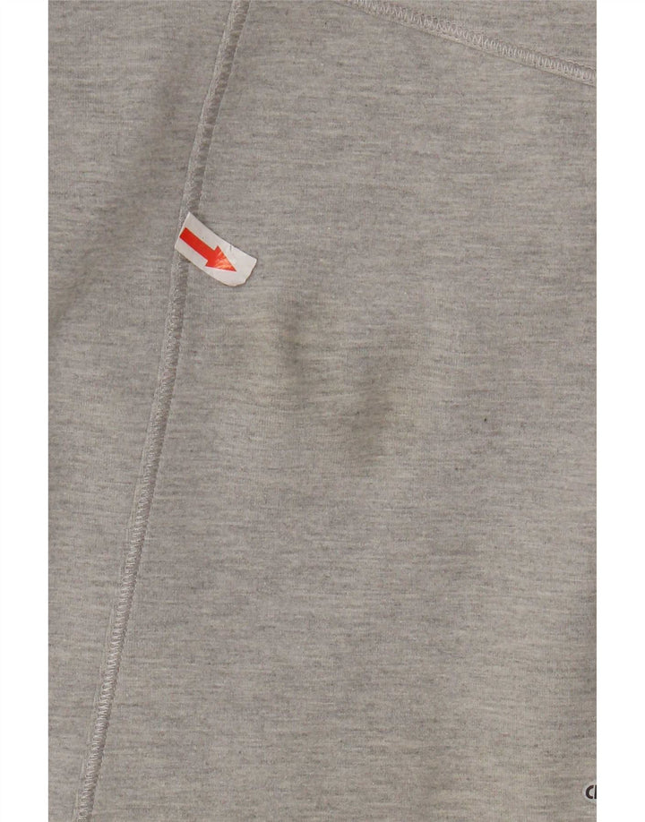 Adidas Damen Trainingsanzug Top Jacke UK 10 Small Grau Baumwolle