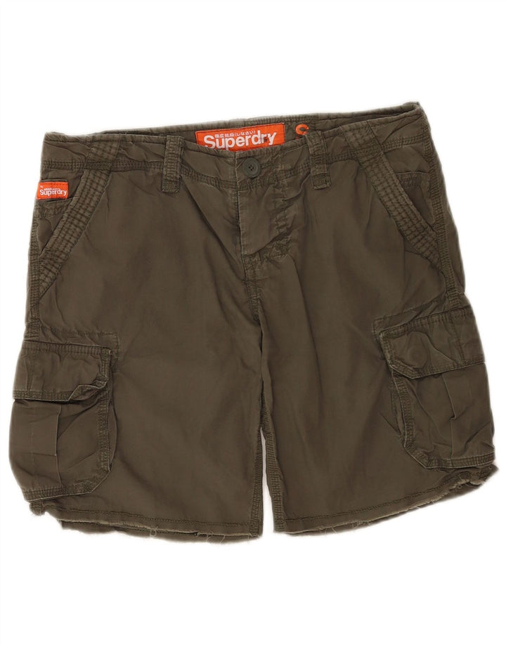 Superdry Herren Cargo-Shorts, Größe S, Größe 29, Khaki, Baumwolle