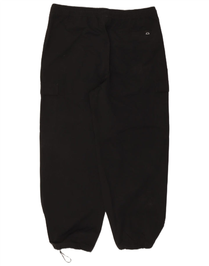 ELLESSE Herren Cargo-Trainingshose, Jogginghose, 2XL, Schwarz, Polyester