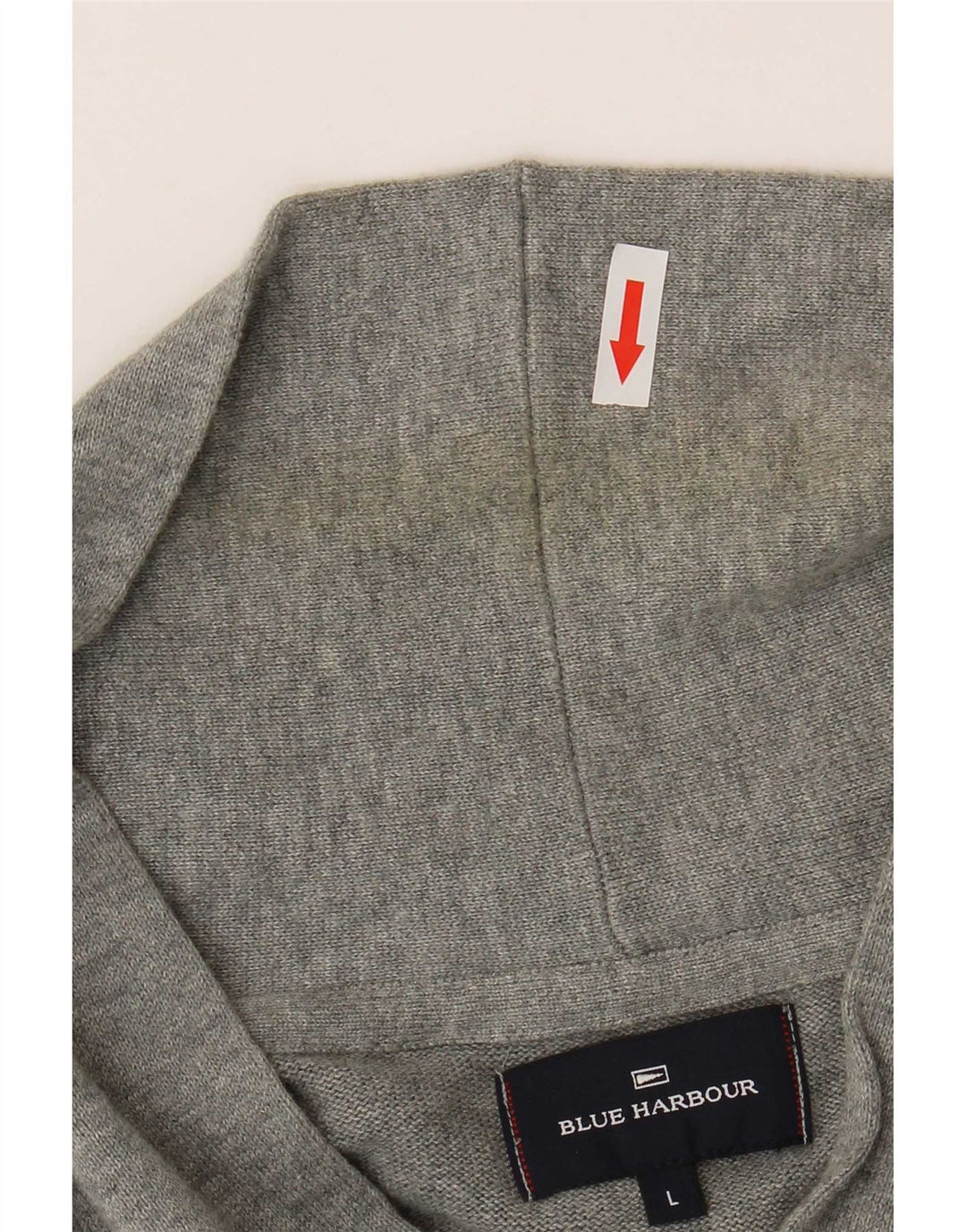 Marks & Spencer Herren-Strickjacke, groß, aus grauer Baumwolle