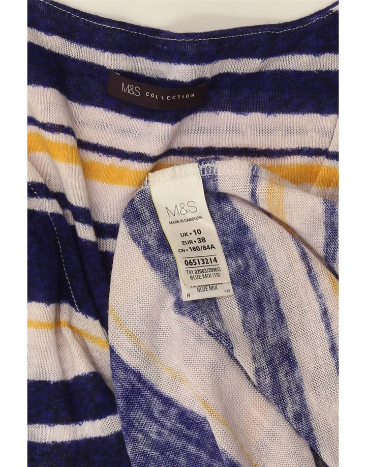 Marks & Spencer Damen-Pulloverkleid mit 3/4-Ärmeln, Gr. 10, Größe S, Mehrfarbig