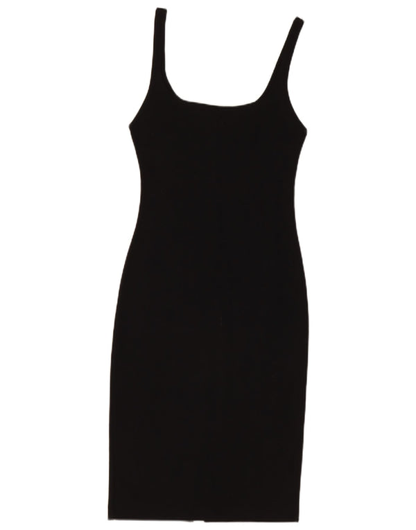 Zara Damen Trafaluc ärmelloses, figurbetontes Kleid, Größe S, Schwarz