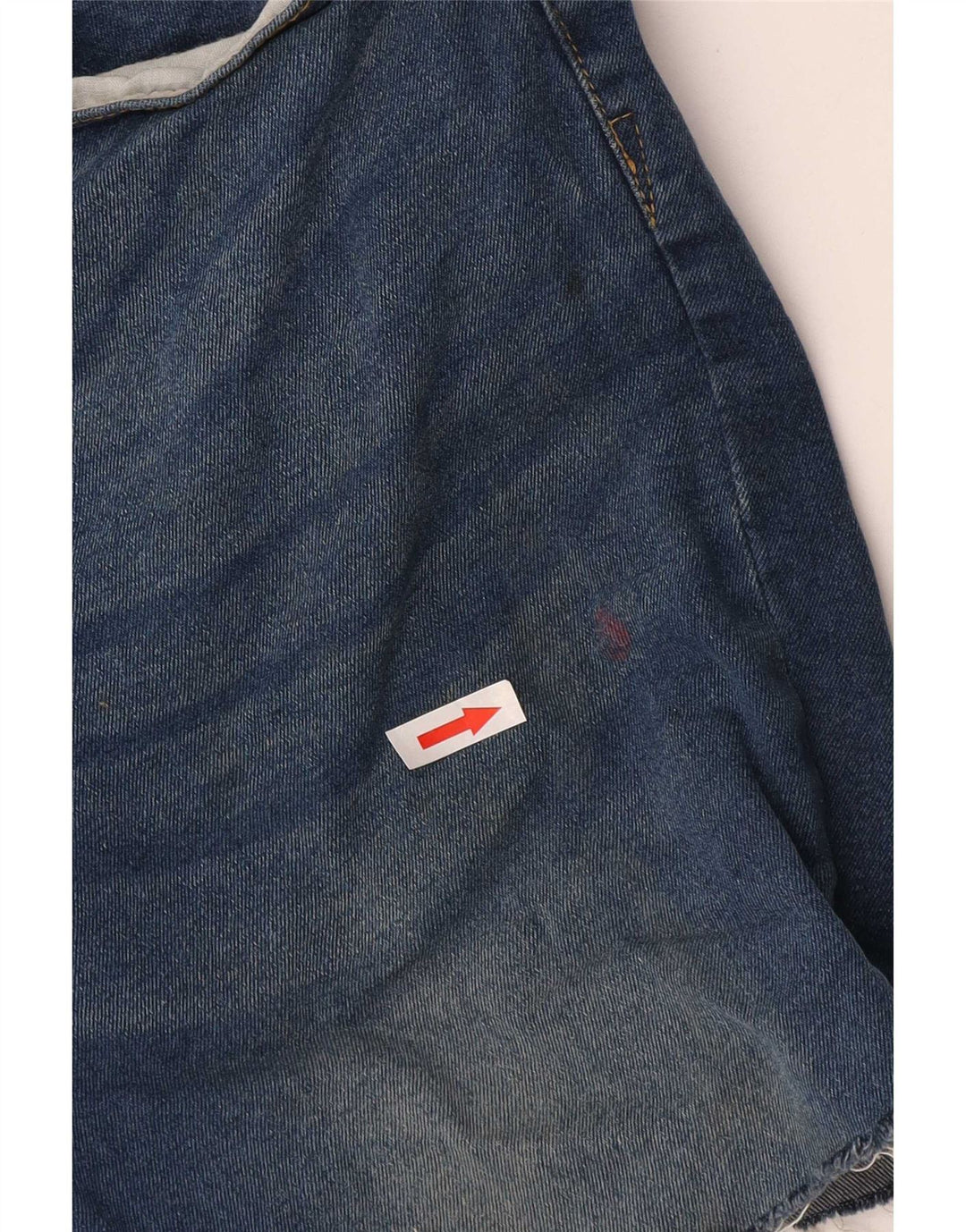 French Connection Herren Skinny Denim Shorts W32 Mittelblaue Baumwolle