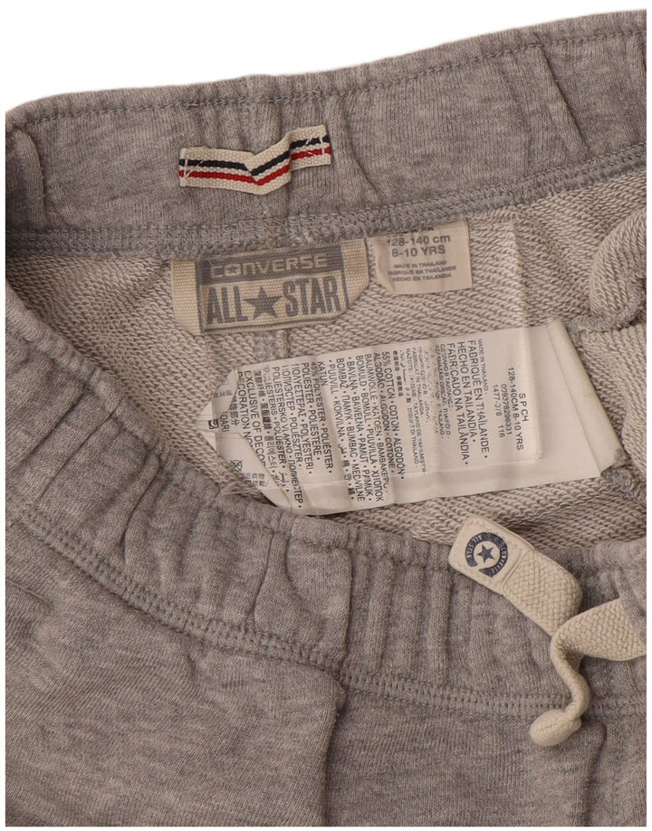CONVERSE All Star Sportshorts für Jungen, 8–9 Jahre, graue Baumwolle