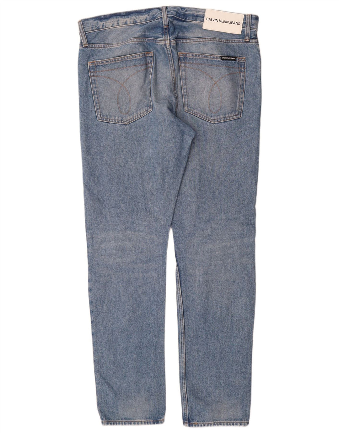 Calvin Klein Herren Slim Jeans W34 L32 Blaue Baumwolle