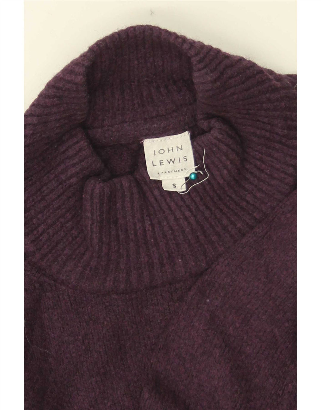 John Lewis Damen-Pullover mit Rollkragen, übergroß, Gr. 10, Violett