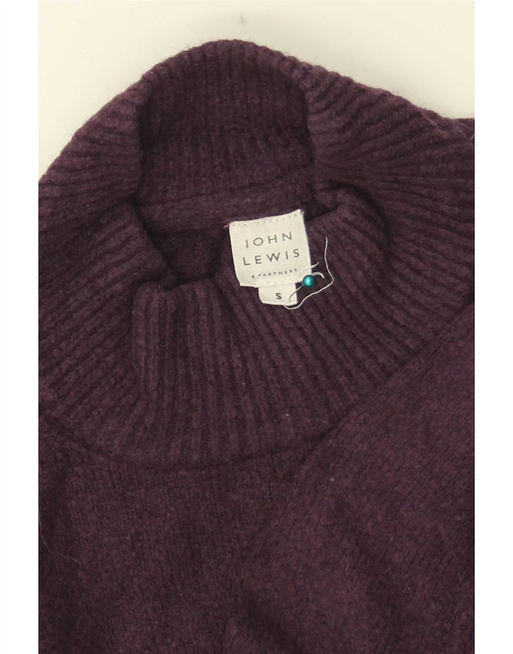 John Lewis Damen-Pullover mit Rollkragen, übergroß, Gr. 10, Violett