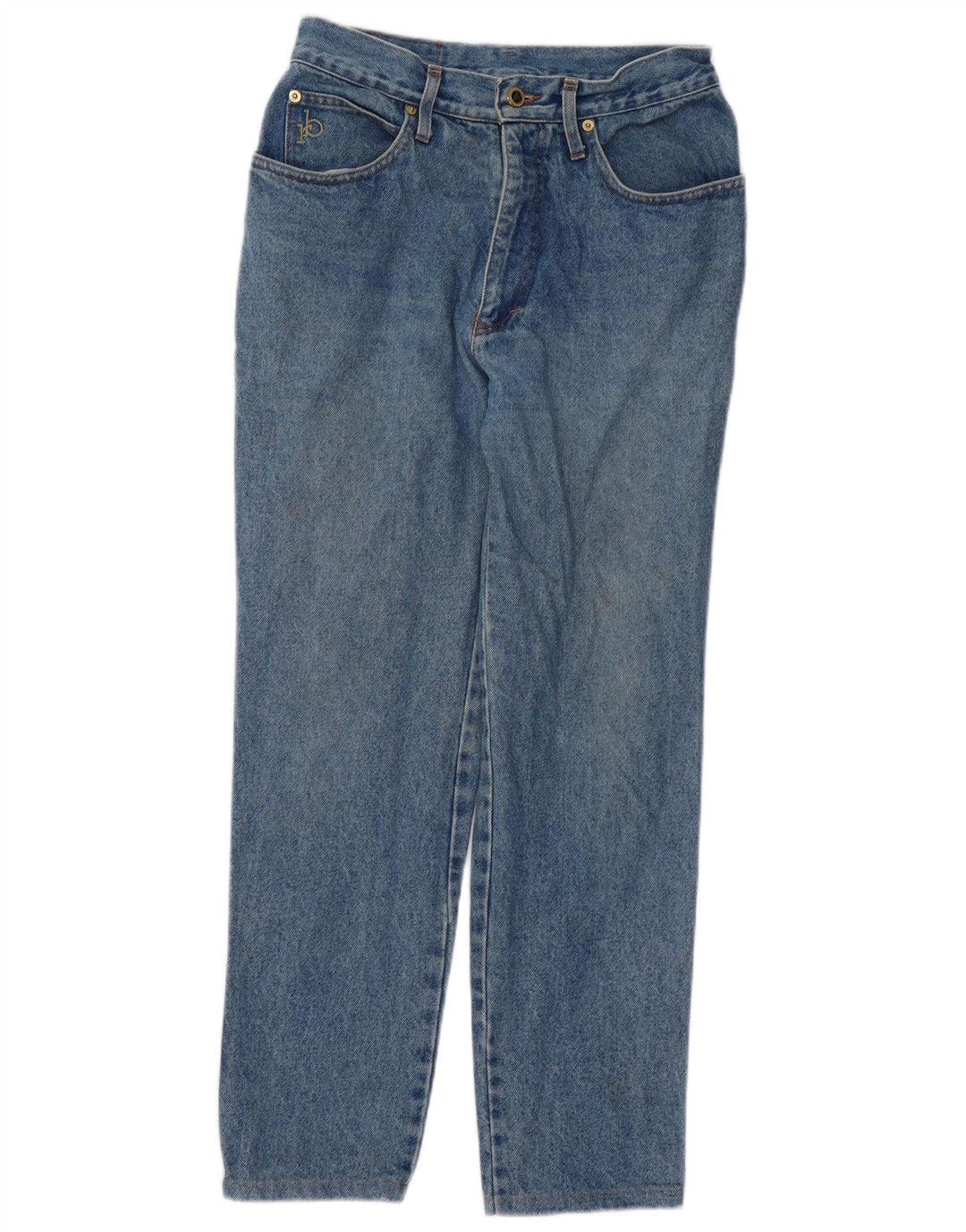 ROCCOBAROCCO Damen Tapered Jeans W32 L27 Blaue Baumwolle