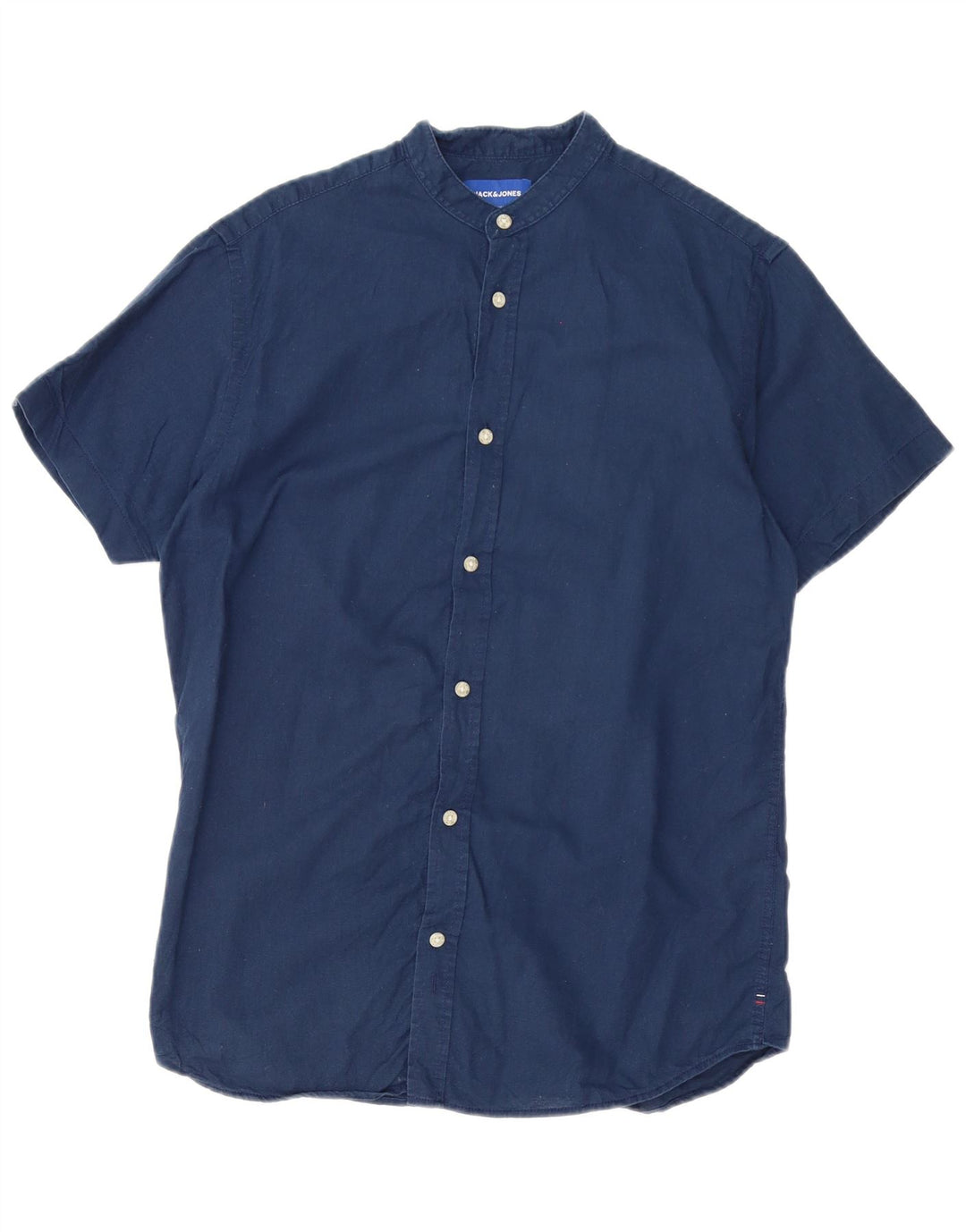 JACK & JONES Herren-Kurzarmhemd, Größe S, Marineblau, Baumwolle