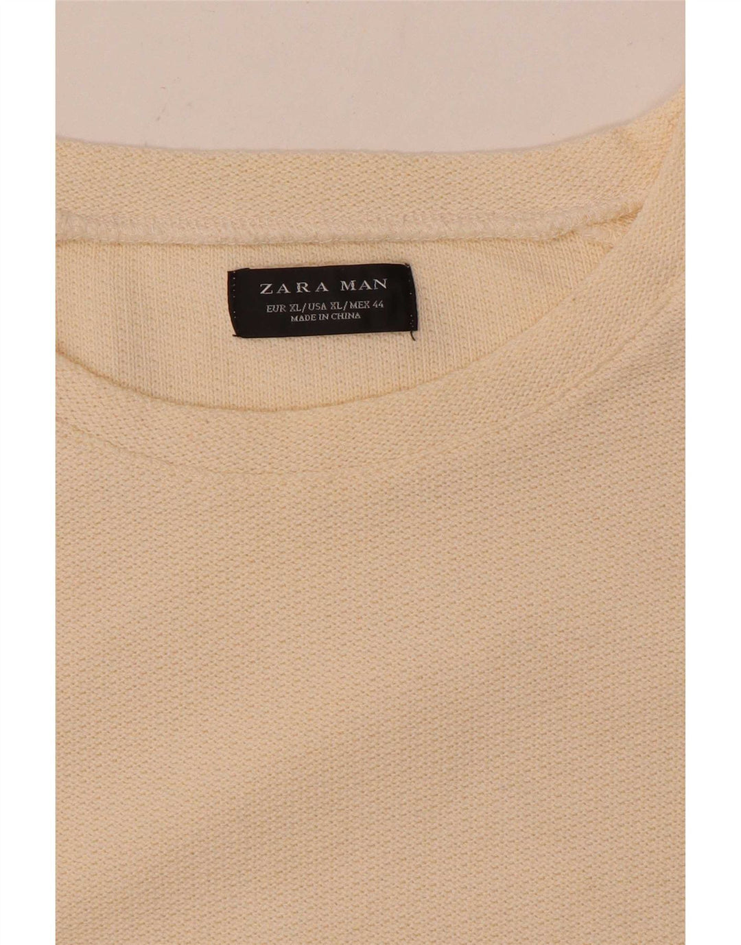 Zara Herren Top Langarm XL Beige