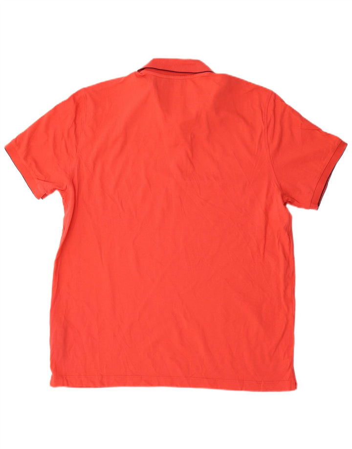 Massimo Dutti Herren Poloshirt XL Rot Baumwolle