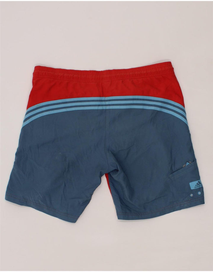 ADIDAS Mens Swimming Shorts Small  Red Colourblock Polyester Vintage Adidas and Second-Hand Adidas from Messina Hembry 