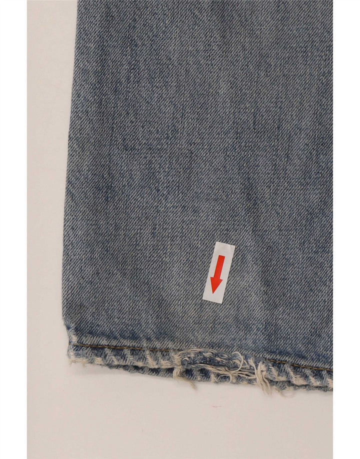 Carhartt Herren Distressed Straight Jeans W34 L34 Blaue Baumwolle