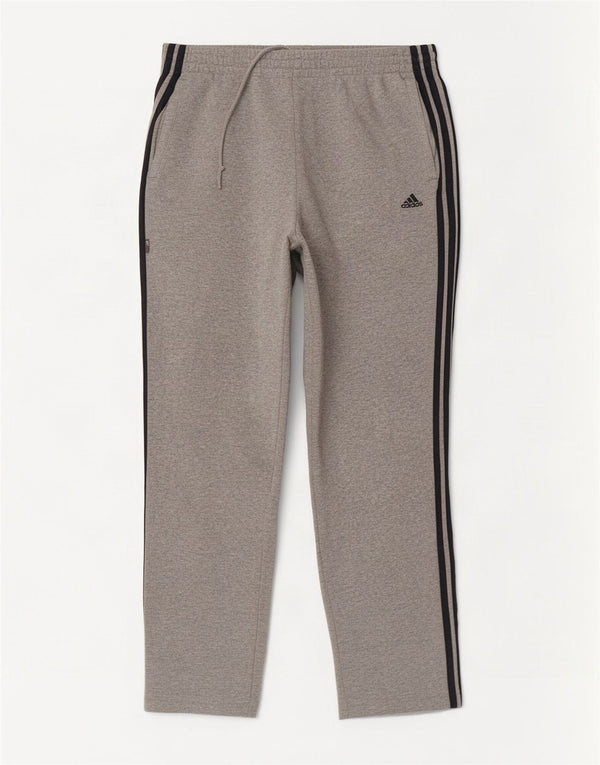 Adidas Mens Tracksuit Trousers Large Grey Flecked Cotton