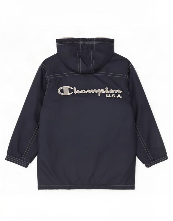 Champion Windjacke mit grafischer Kapuze für Jungen, 11–12 Jahre, Marineblau