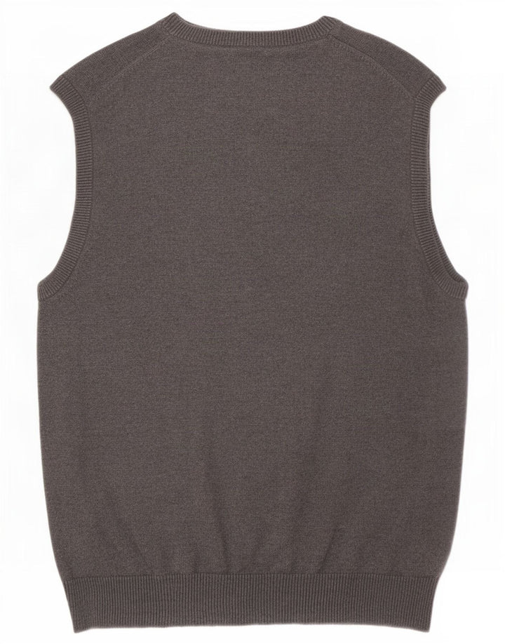 Marks & Spencer Herren-Tanktop mit normaler Passform, mittelgraue Baumwolle