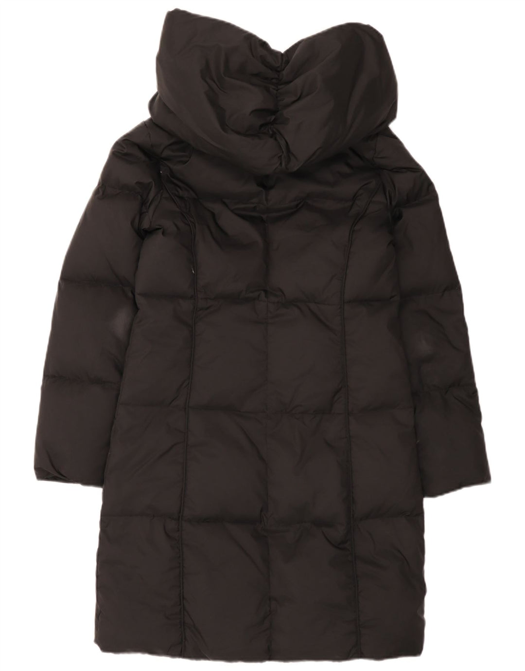 Michael Kors Damen-Kapuzen-Übergröße, gepolsterter Mantel, UK 6, XS, Schwarz, Polyester