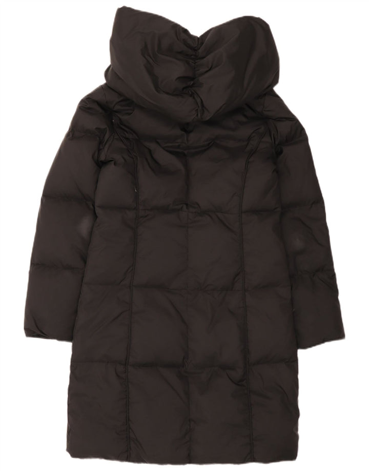 Michael Kors Damen-Kapuzen-Übergröße, gepolsterter Mantel, UK 6, XS, Schwarz, Polyester