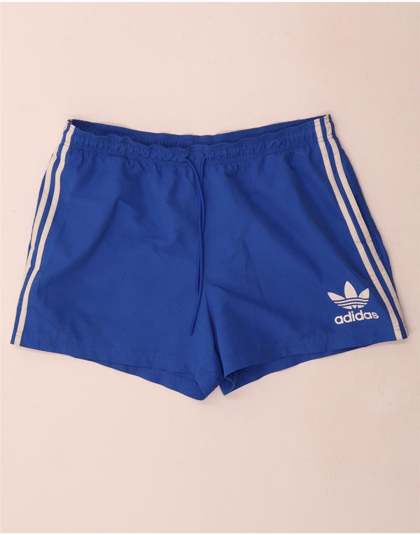 Adidas Herren Sport Shorts XL Blau Polyester