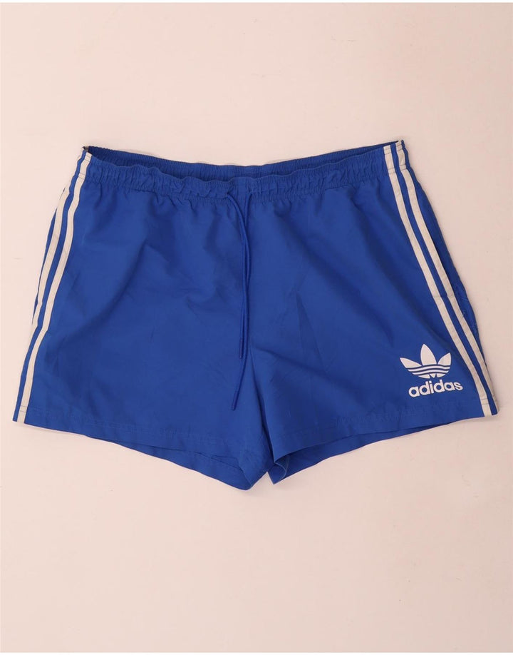 Adidas Herren Sport Shorts XL Blau Polyester