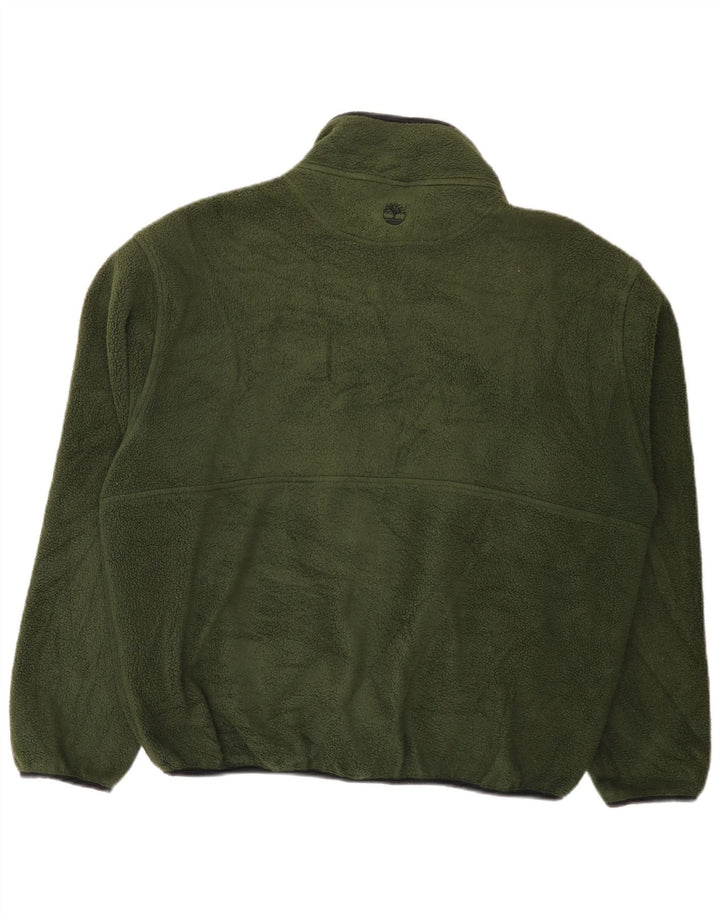 Timberland Herren Fleecejacke UK 40 Large Grün Polyester