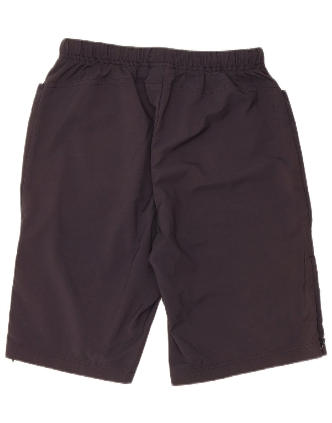 ADIDAS Damen Sportshorts UK 12 Medium Marineblau Polyester