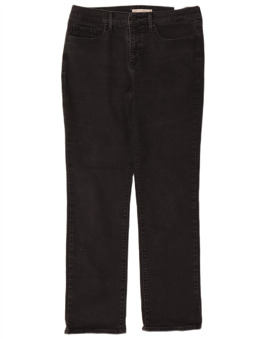Levi's Damen Straight Jeans W31 L32 Schwarze Baumwolle