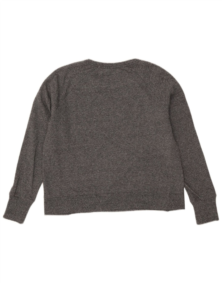 Dkny Womens Graphic Sweatshirt Pullover UK 16 Large Graue Baumwolle