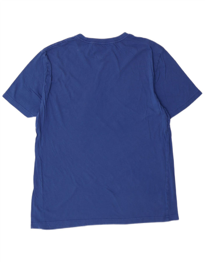 Hurley Herren Grafik-T-Shirt-Oberteil aus mittelblauer Baumwolle