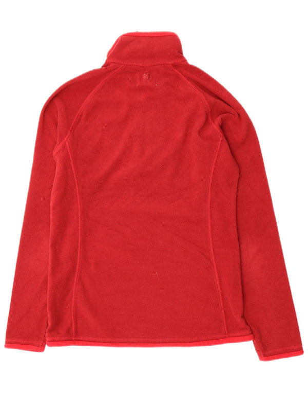 Mountain Warehouse Damen-Fleecepullover mit Reißverschluss am Hals, UK 8, Größe S, Rot, Polyester
