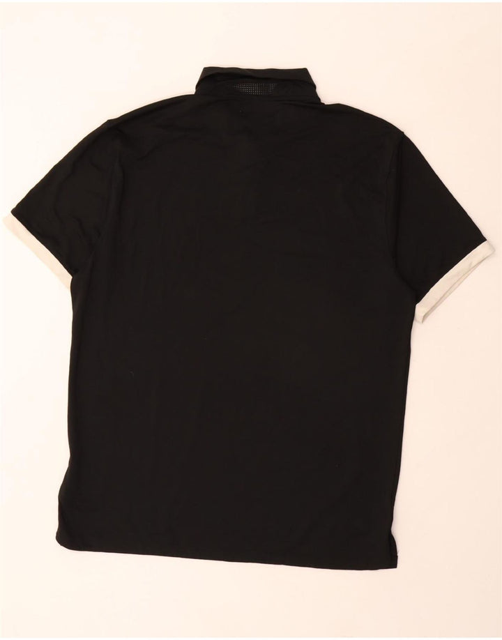 NIKE Herren Dri Fit Poloshirt Mittelschwarzes Polyester