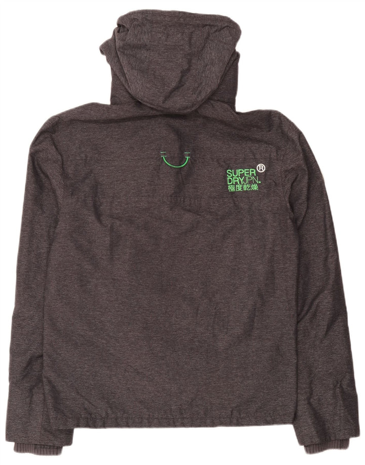 Superdry Herren Windcheater Windjacke UK 38 Mittelgrau meliert