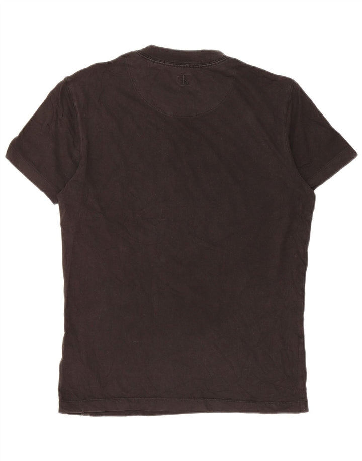 Calvin Klein Jeans Herren T-Shirt Top Mittelschwarze Baumwolle